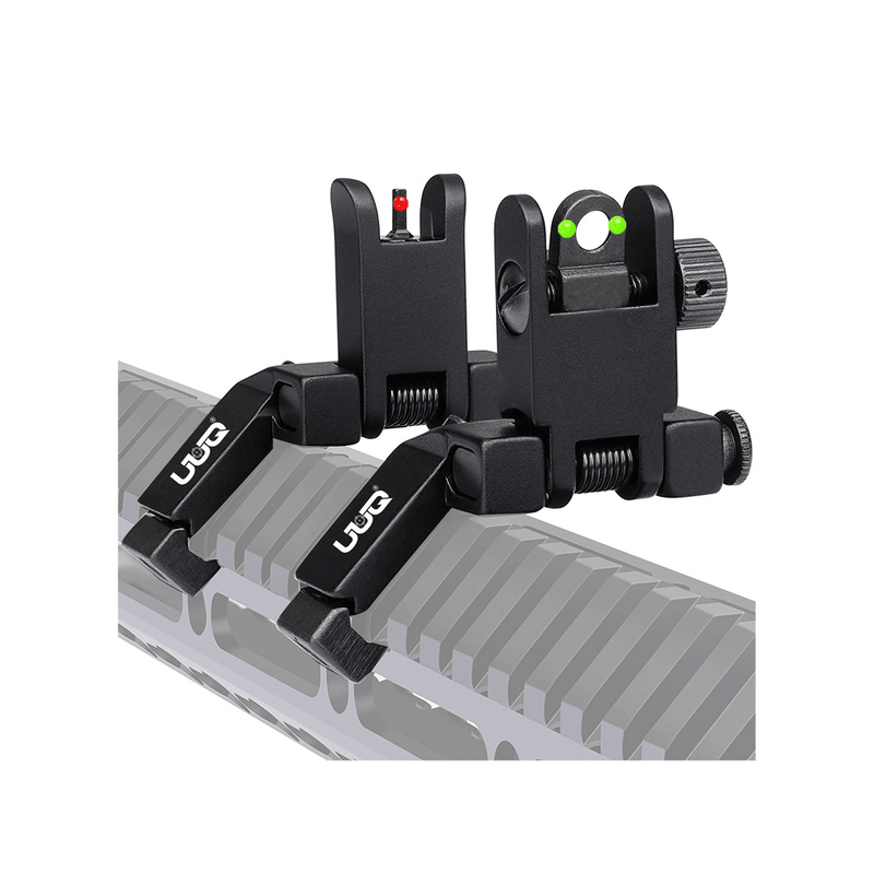 Load image into Gallery viewer, UUQ 45 Degree Offset Fiber Optic Iron Sights