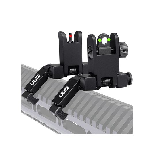 UUQ 45 Degree Offset Fiber Optic Iron Sights