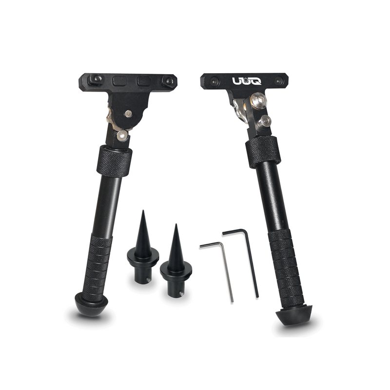 Load image into Gallery viewer, UUQ QV8 6-9 Inches Tactical Rifle Adjustable Bipod-Mount Base for Mlok Handguards, Directly Attach to M-Rail System(Split Model)