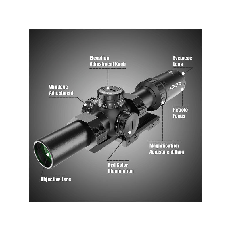 Load image into Gallery viewer, UUQ Leopard Speed 1-8x24 SFP LPVO Rifle Scope