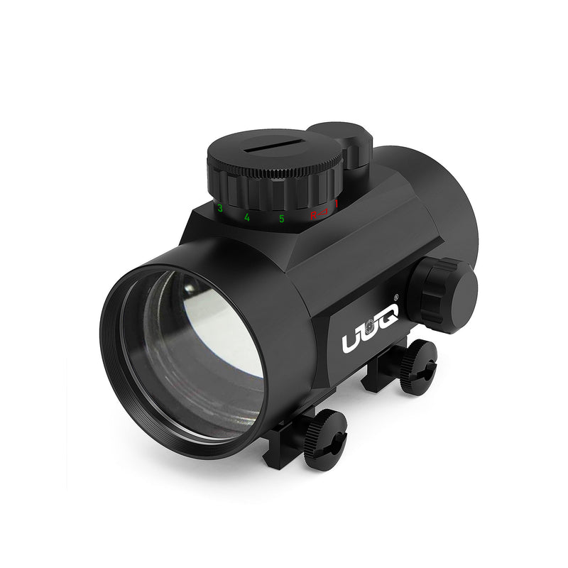 Load image into Gallery viewer, UUQ 1x40mm Reflex Sight-4MOA Red&Green Dot Sight-5-Level Brightness-Fits 20mm Rails