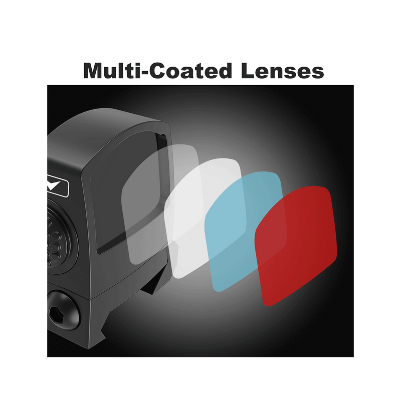 Load image into Gallery viewer, The UUQ HD1088G Shake Awake Mini Reflex Green Dot Sight features a fully multi-coated design, offering excellent optical performance.