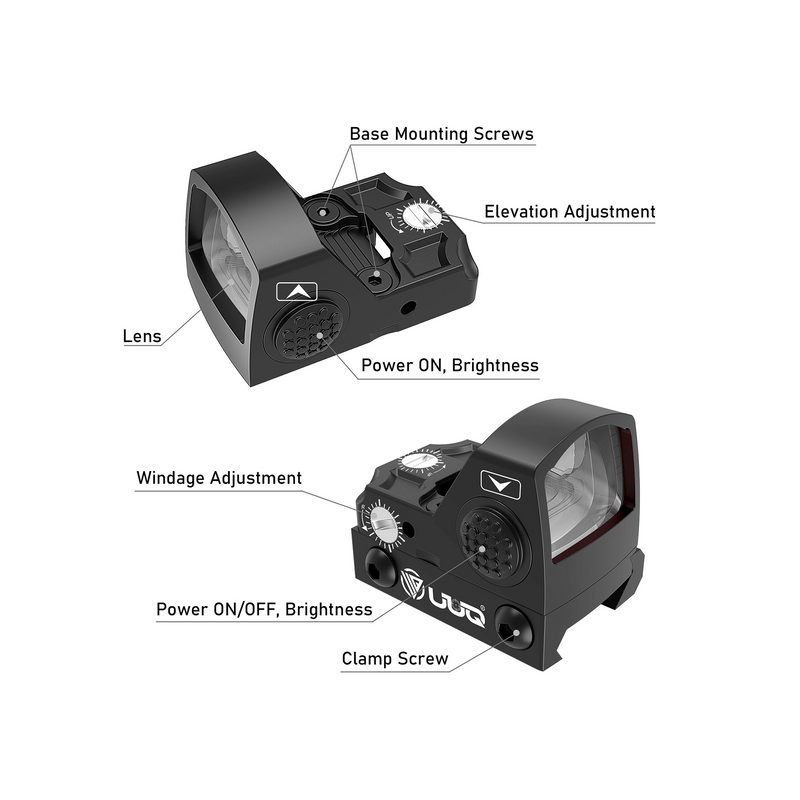 Load image into Gallery viewer, UUQ HD1088G Shake Awake Mini Reflex Green Dot Sight
