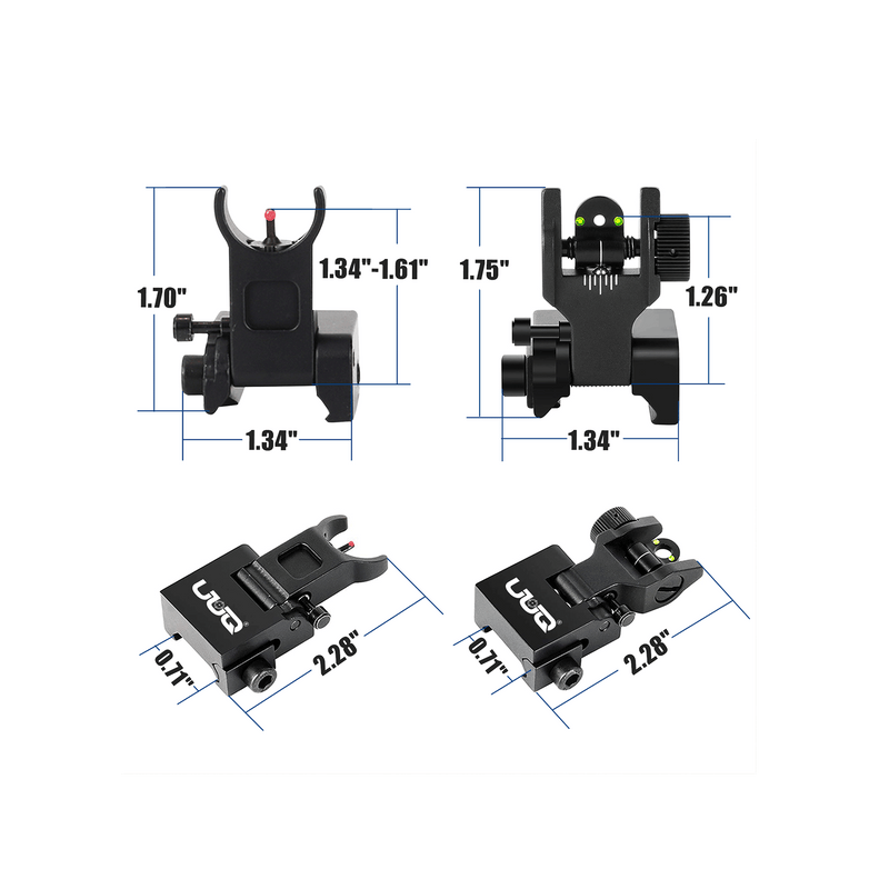 Load image into Gallery viewer, UUQ Fiber Optic Iron Sights