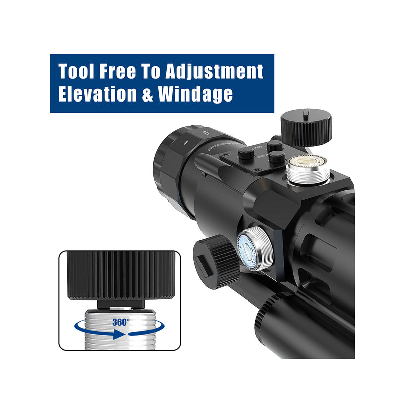 Load image into Gallery viewer, Tool free to adjustment elevation $ windage