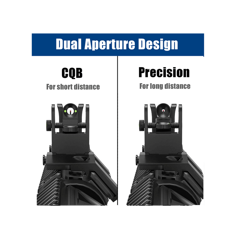 Load image into Gallery viewer, UUQ 45 Degree Offset Fiber Optic Iron Sights