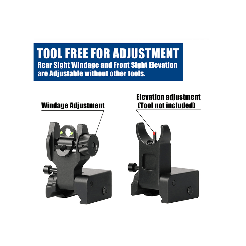 Load image into Gallery viewer, UUQ Fiber Optic Iron Sights