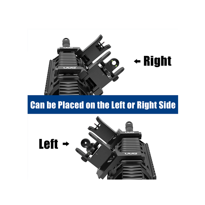 Load image into Gallery viewer, UUQ 45 Degree Offset Fiber Optic Iron Sights
