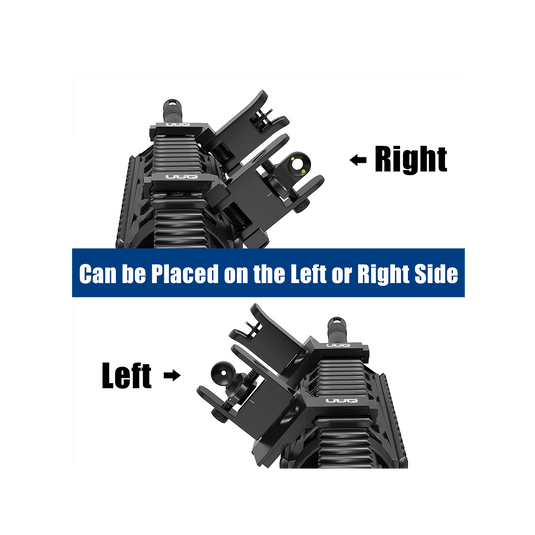 UUQ 45 Degree Offset Fiber Optic Iron Sights
