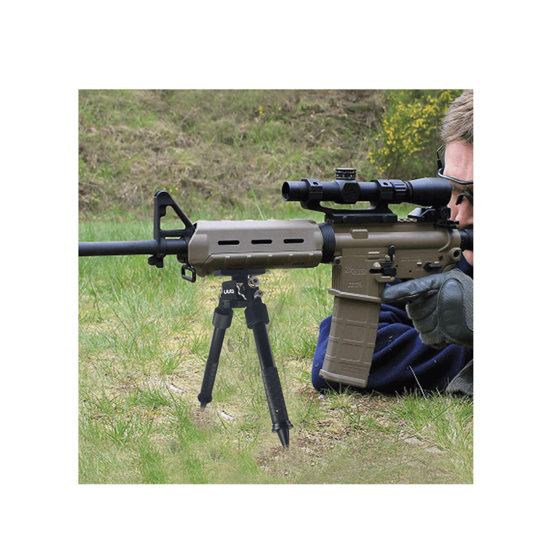 Load image into Gallery viewer, UUQ QV8 6-9 Inches Tactical Rifle Adjustable Bipod-Mount Base for Mlok Handguards, Directly Attach to M-Rail System(Integral Model)