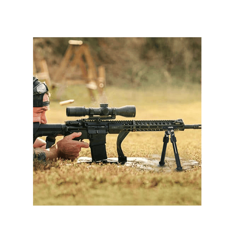 Load image into Gallery viewer, UUQ QV8 6-9 Inches Tactical Rifle Adjustable Bipod-Mount Base for Mlok Handguards, Directly Attach to M-Rail System(Split Model)