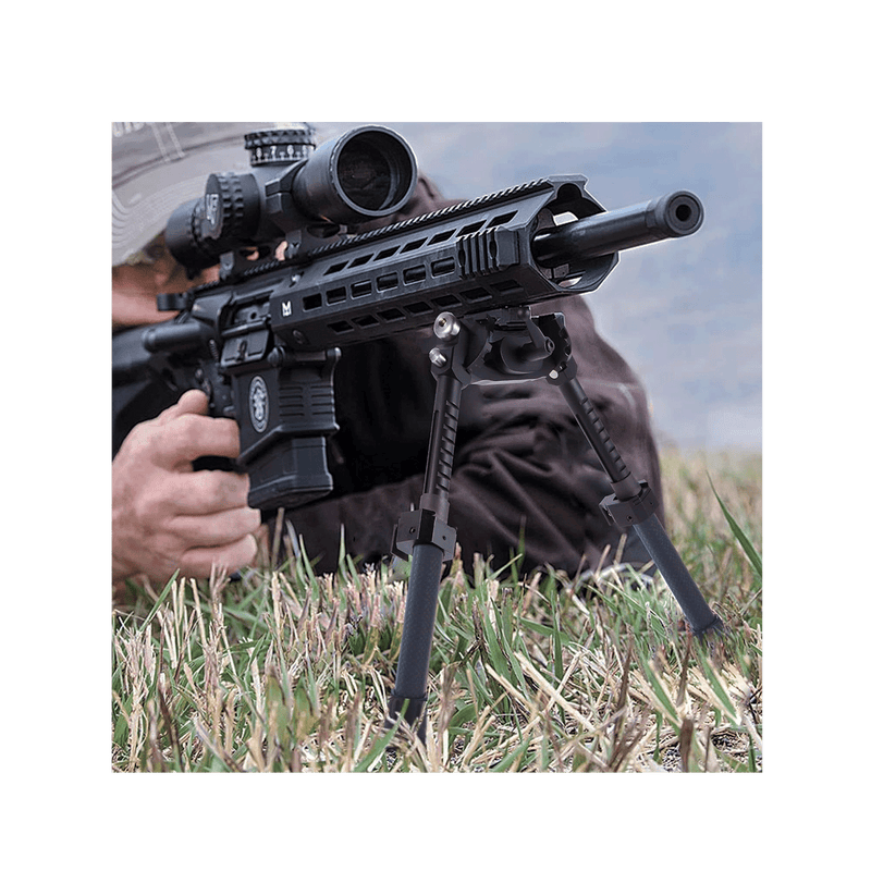 Load image into Gallery viewer, Ajoite UUQ 8" - 12” Adjustable Bipod, Heavy Duty Carbon Fiber Tactical Rifle Bipod, Picatinny/Weaver Rail Mount Base(Quick Detach Lever) - UUQ Optics