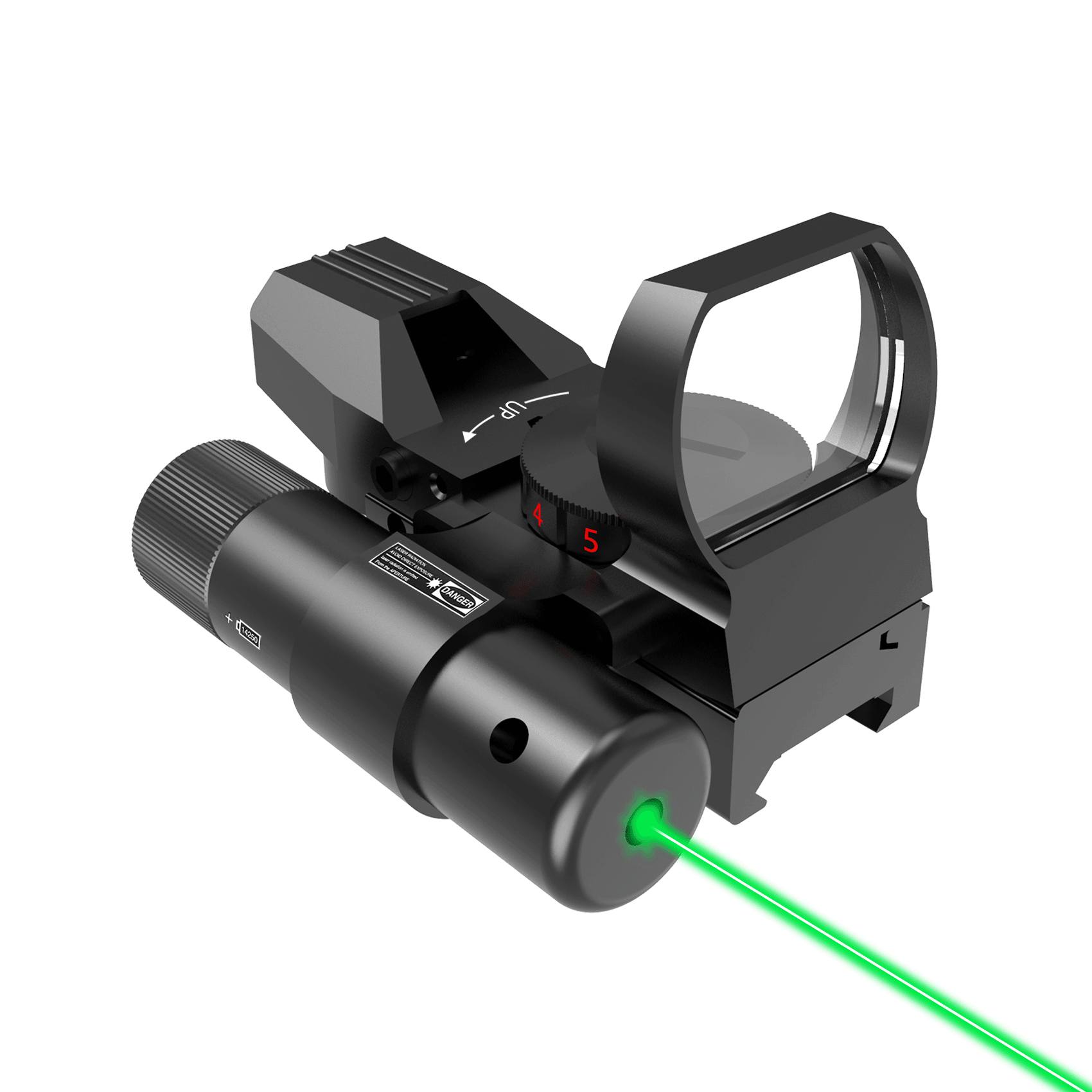 Tactical Red & Green Dot Laser Sight - Low Profile, 20mm Picatinny Rail Mount For Handgun/Rifle