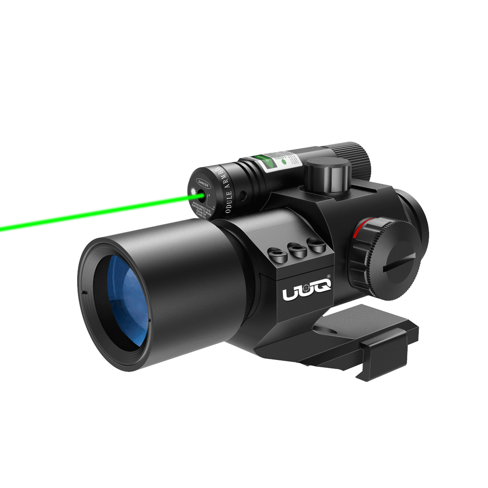 UUQ 1X30 Green Red Dot Sight with Green Laser-4 MOA, Picatinny