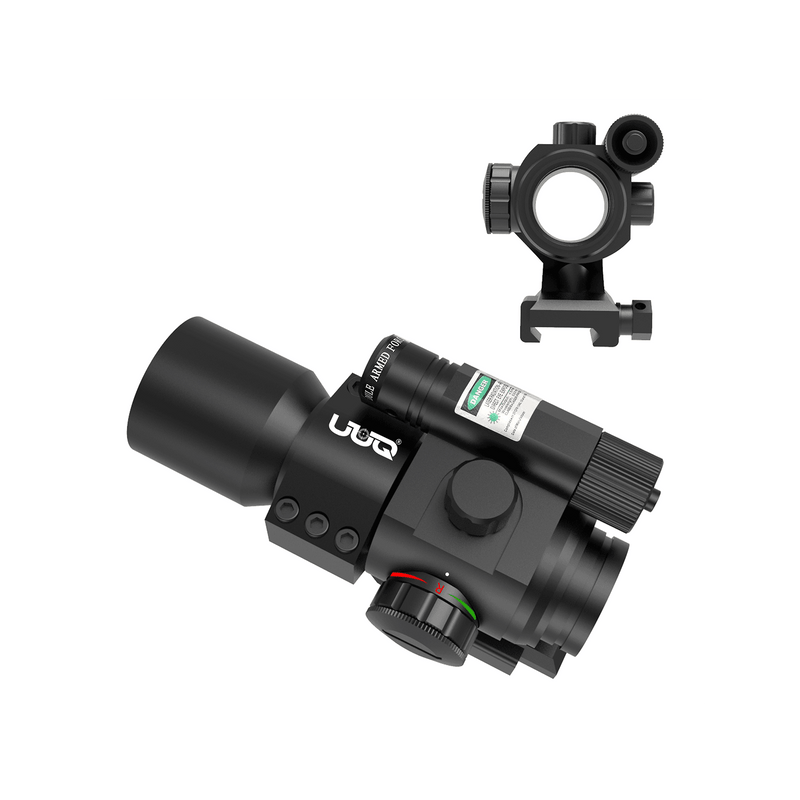 Load image into Gallery viewer, UUQ 1X30 4 MOA Green Red Dot Sight with Green Laser, Picatinny Cantilever PEPR Mount - UUQ Optics