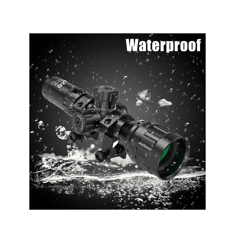 Load image into Gallery viewer, The UUQ 3-9x32AO compact tactical rifle scope has good waterproof performance.