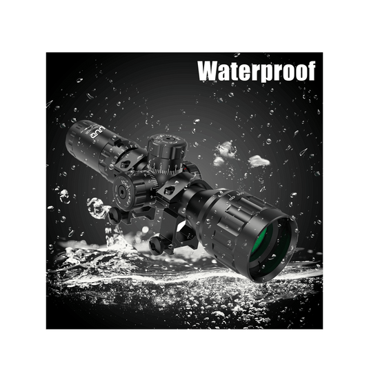 The UUQ 3-9x32AO compact tactical rifle scope has good waterproof performance.