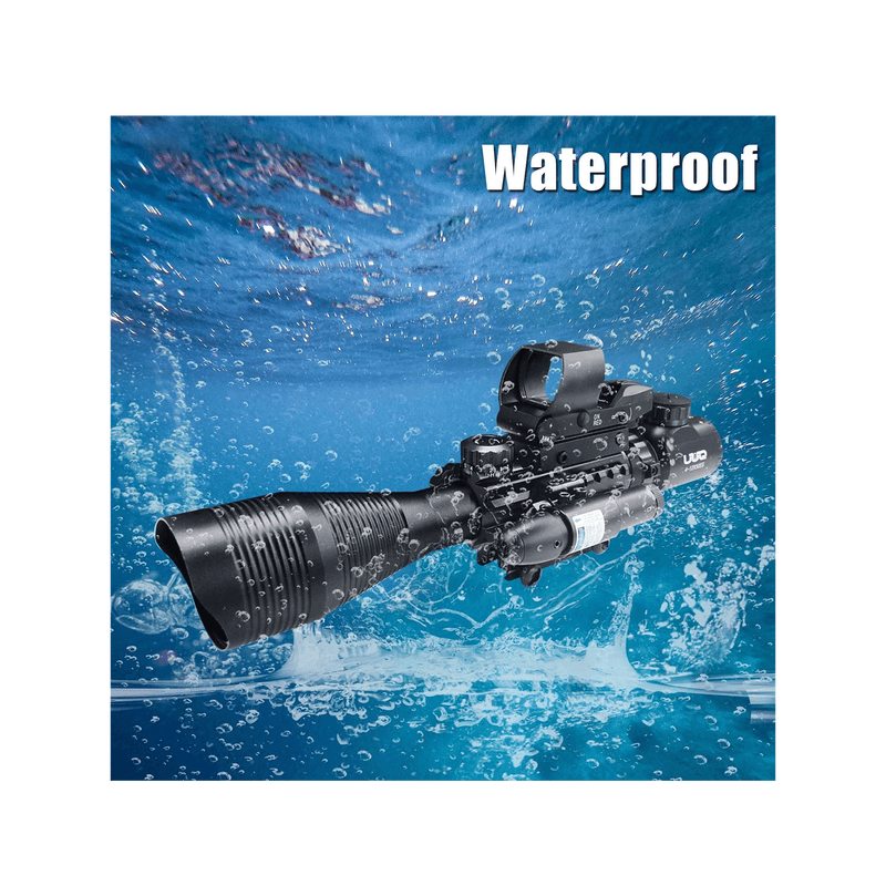 Load image into Gallery viewer, UUQ 4-12X50 Rifle Scope with Red/Green Illumination and Laser Sight - UUQ Optics