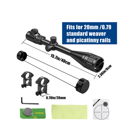 Fits for 20mm/0.79 standard weaver and picatinny rails.