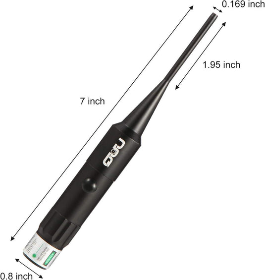 UUQ Bore Sight kit Red Laser Sight BoreSighter with Button Switch for 0.177 to 0.50 Caliber Rifles Handgun - UUQ Optics