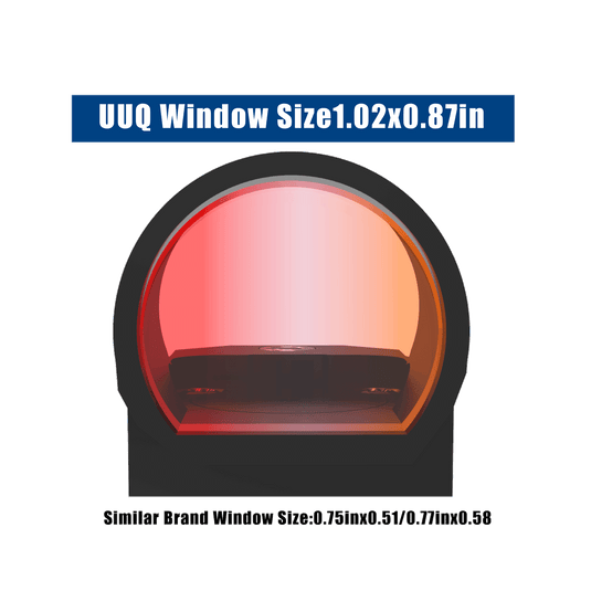 UUQ EagleC28 Shake Awake Red Dot Sight with Universal Mount - 2MOA, 1x26mm Lens, 10 Brightness Levels - UUQ Optics
