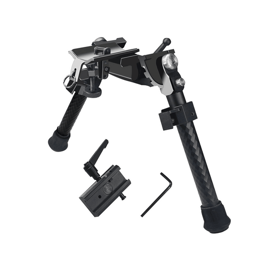 UUQ Heavy Duty Bipod – 8” to 12” Inch Tactical Rifle Adjustable Bipod,with Sling Stub Adapter Base, Additional Picatinny Rail Adapter - UUQ Optics