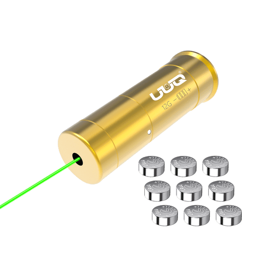 UUQ  Laser Bore Sight 12GA Green Laser(9Batteries) - UUQ Optics