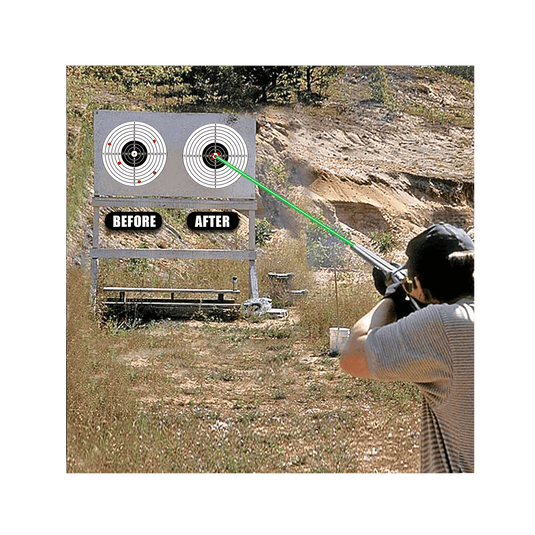 UUQ  Laser Bore Sight 12GA Green Laser(9Batteries) - UUQ Optics