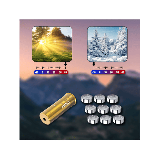 UUQ  Laser Bore Sight 12GA Green Laser(9Batteries) - UUQ Optics