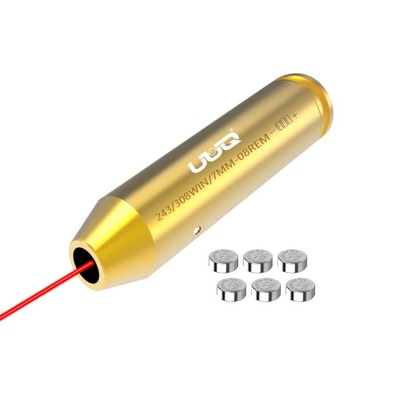 Load image into Gallery viewer, UUQ Laser Bore Sight 243/308 Red Laser(6Batteries) - UUQ Optics