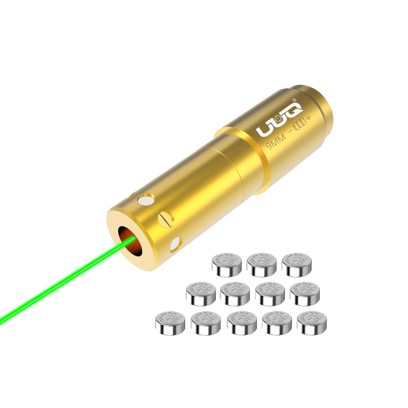 Load image into Gallery viewer, UUQ Laser Bore Sight 9MM Green Laser(12Batteries) - UUQ Optics