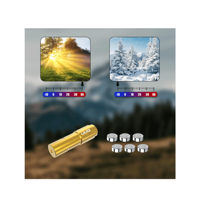 Load image into Gallery viewer, UUQ Laser Bore Sight 9MM Red Laser(6Btteries) - UUQ Optics