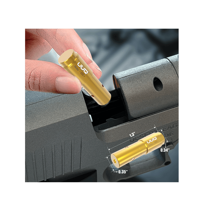 Load image into Gallery viewer, UUQ Laser Bore Sight 9MM Red Laser(6Btteries) - UUQ Optics