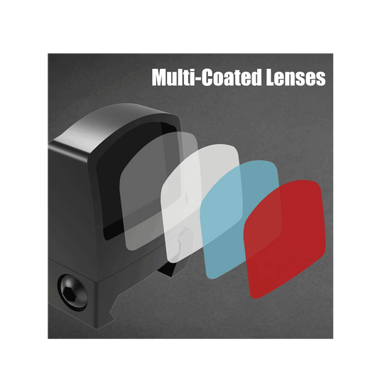 UUQ Mini Reflex Green Dot Sight for Rifles, Pistols and Shotguns 2MOA,7 Brightness Adjustments,HD1079 Green Optic Suitable for RMR or 20mm Picatinny Rail - UUQ Optics