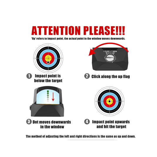 UUQ Mini Reflex Green Dot Sight for Rifles, Pistols and Shotguns 2MOA,7 Brightness Adjustments,HD1079 Green Optic Suitable for RMR or 20mm Picatinny Rail - UUQ Optics