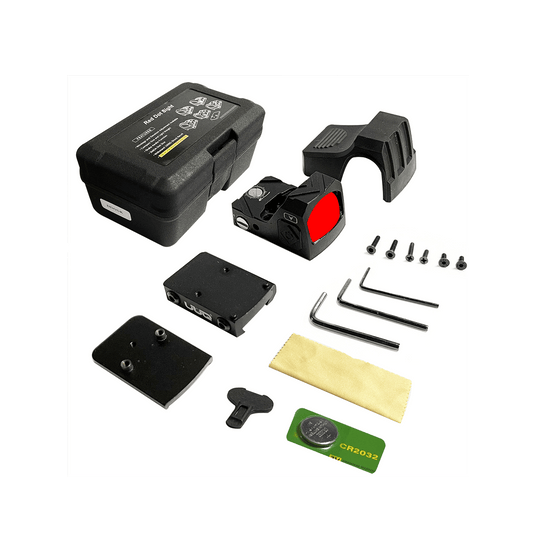 UUQ Mini Reflex Red Dot Sight Shake Awake Optic Sight for Rifles, Pistols and Shotguns 2MOA,12 Brightness Adjustment Red Dot Scope for VT/Doctor Footprint and 20mm Picatinny Rail - UUQ Optics