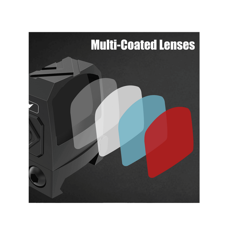 Load image into Gallery viewer, UUQ Mini Reflex Red Dot Sight Shake Awake Optic Sight for Rifles, Pistols and Shotguns 2MOA,12 Brightness Adjustment Red Dot Scope for VT/Doctor Footprint and 20mm Picatinny Rail - UUQ Optics