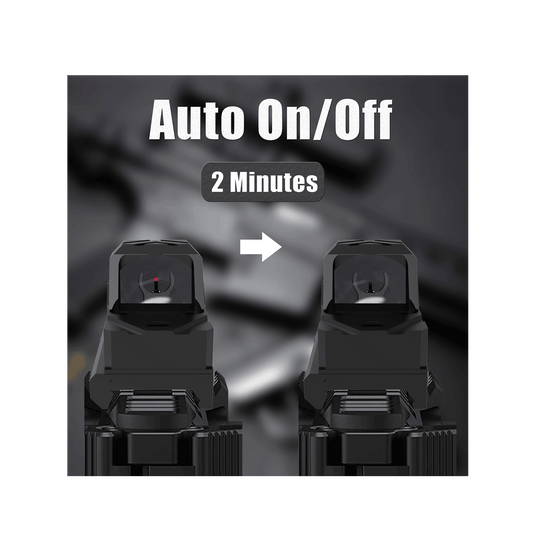 UUQ Mini Reflex Red Dot Sight Shake Awake Optic Sight for Rifles, Pistols and Shotguns 2MOA,12 Brightness Adjustment Red Dot Scope for VT/Doctor Footprint and 20mm Picatinny Rail - UUQ Optics