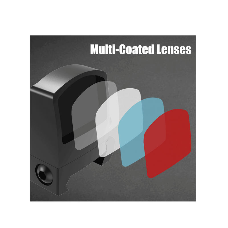 Load image into Gallery viewer, UUQ Mini Reflex Red Dot Sight for Rifles, Pistols and Shotguns 2MOA,7 Brightness Adjustments,(Suitable for RMR or 20mm Picatinny Rail) - UUQ Optics