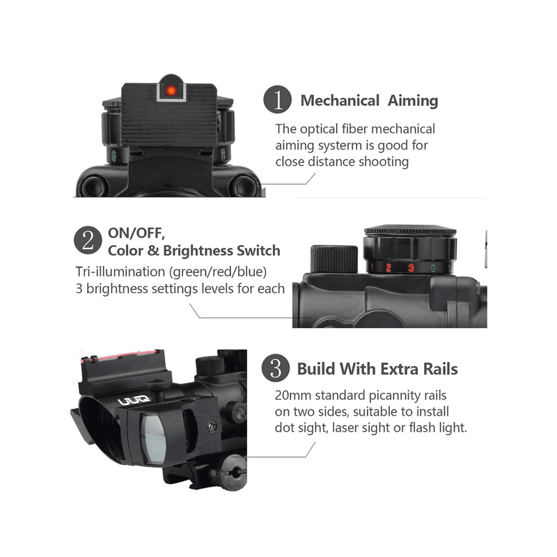 Load image into Gallery viewer, The optical fiber mechanical aiming systerm is good for close distance shooting