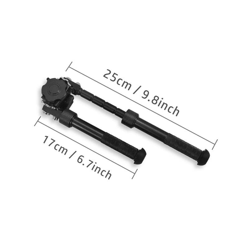 Load image into Gallery viewer, UUQ QV8 6-9 Inches Tactical Rifle Adjustable Bipod for Hunting and Shooting, Directly Attach to Sling Swivel Stud, w/Spike Feet - UUQ Optics