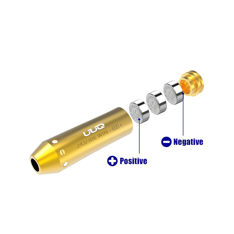 Load image into Gallery viewer, UUQ Red/Green Laser Bore Sight 9mm/.223Rem/5.56Nato Cal/.243 308/12 Gague Boresighter Red/Green Dot Beam Bore Sighter for Pistol Shotgun Rifle - UUQ Optics
