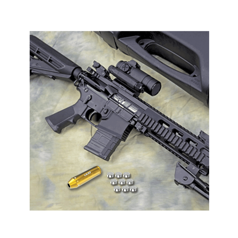 Load image into Gallery viewer, UUQ Red/Green Laser Bore Sight 9mm/.223Rem/5.56Nato Cal/.243 308/12 Gague Boresighter Red/Green Dot Beam Bore Sighter for Pistol Shotgun Rifle - UUQ Optics