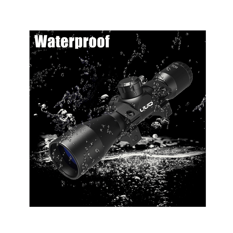 Load image into Gallery viewer, UUQ Tactical 4X32 Compact .223 .308 Scope Rangefinder Reticle/w Ring Mounts - UUQ Optics