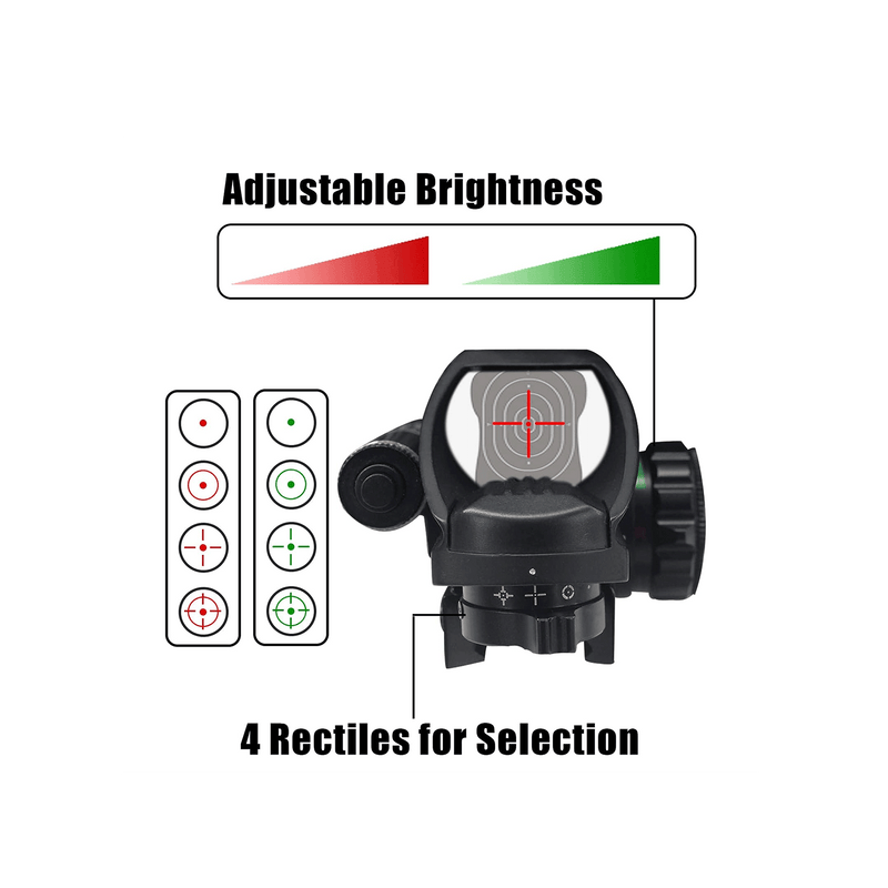 Load image into Gallery viewer, UUQ Tactical Holographic Red Green Reflex Scope Sight 4 Reticles - UUQ Optics