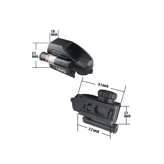 UUQ Tactical Holographic Red Green Reflex Scope Sight 4 Reticles - UUQ Optics