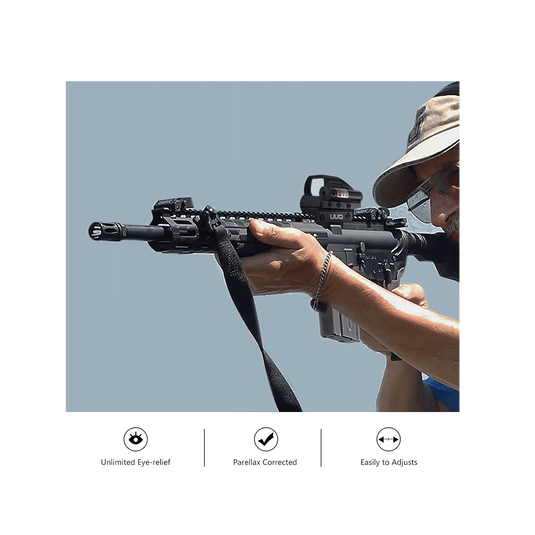 UUQ Tactical Holographic Red Green Reflex Scope Sight 4 Reticles - UUQ Optics