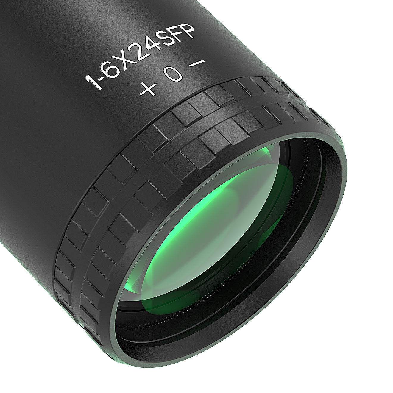 UUQ Leopard Speed Series LPVO scope with high-definition optical lens and multi-layer anti-reflective coating, green lens, high light transmission, high optical clarity.