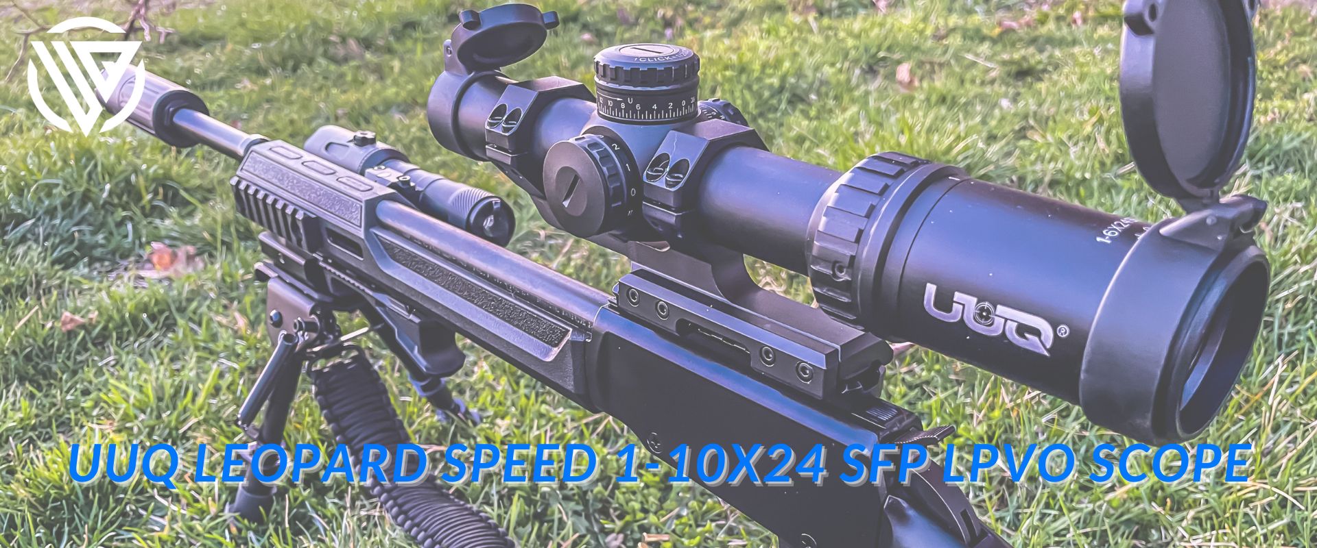 UUQ Leopard Speed 1-6x24 SFP LPVO rifle scope mounted on a rifle
