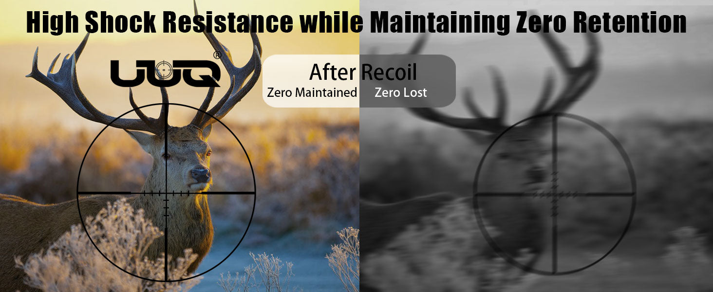 High shock resistance and zero retention, zero maintained after recoil